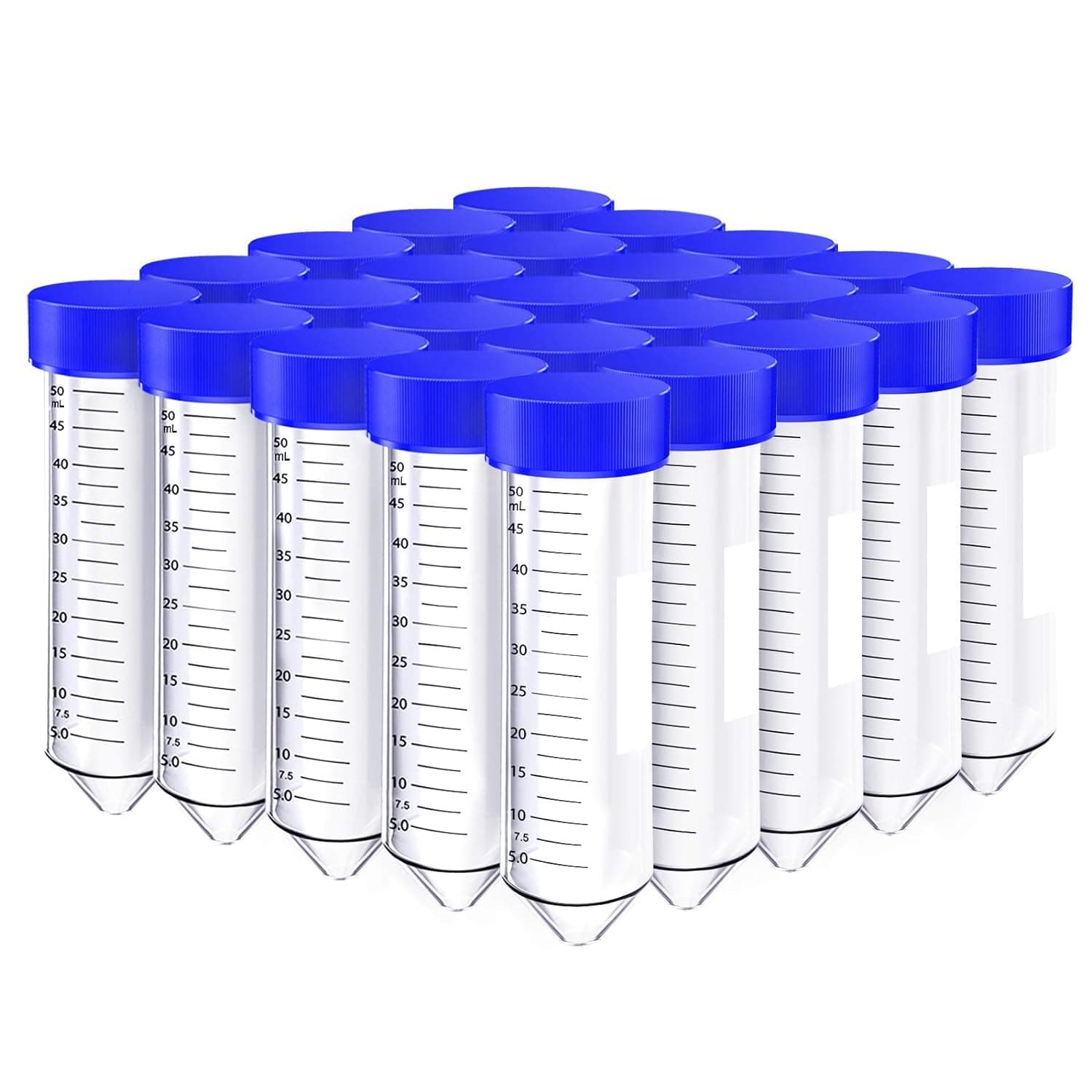 50mL Sterile Conical Centrifuge Tubes PP Leak Resistant Blue Cap Lab Sample Tubes pack of 20pcs - Buy now on Snapshophub 50mL Sterile Conical Centrifuge Tubes PP Leak Resistant Blue Cap Lab Sample Tubes pack of 20pcs product image