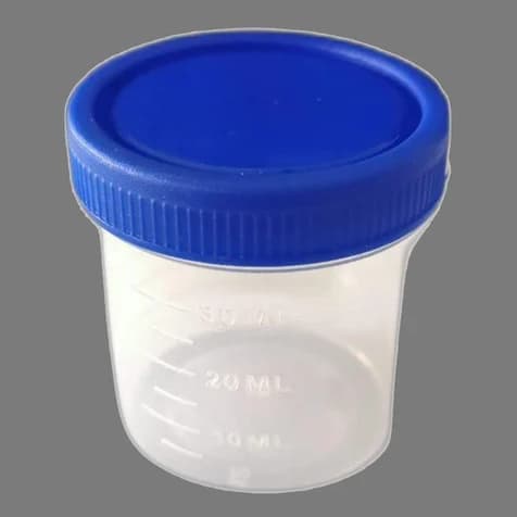 Sterilized 30ml Urine Container - Leak-Proof Lid Pack of 50 - Buy now on Snapshophub 30ML SPECIMEN CONTAINER